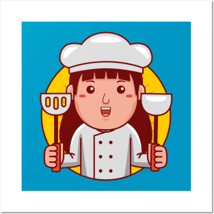 Chef Woman Posters and Art